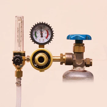 

External Thread Argon Pressures Reducer Flow Meter Control Valves Single Tube Regulator ALI88