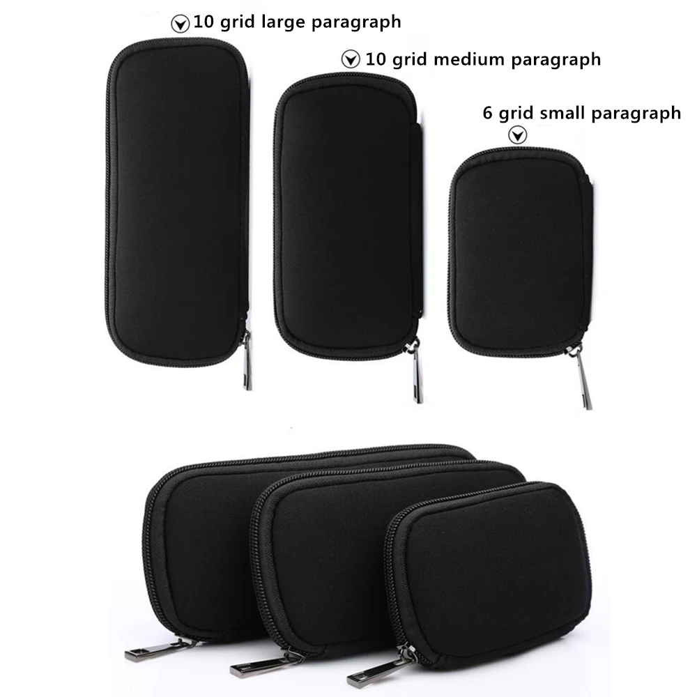 U disk /Bank mini Net Silver K treasure sorting bag U shield U disk storage bag Zipper Portable protective case