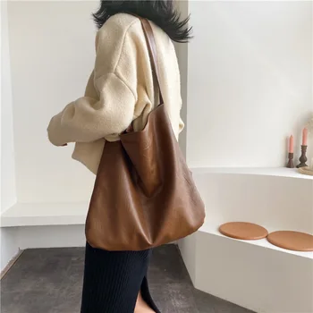 

Solid Color Women Handbag High Quality Pu Leather Ladies Hand Bags Luxury Handbags Women Bags Designer Shoulder Bag For Women