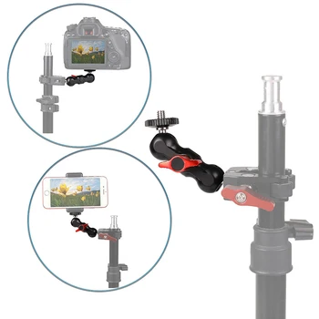 

Universal Bracket Sports Camera Tripod Large Pea Folder Support Double Ball Universal Bracket SLR Camera Magic Arm Support