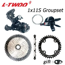 

LTWOO AT 1X11S 11V Groupset 11 speed shift lever derailleur SUNSHINE cassette 46T 50T 52T KMC Chain 118L MOTSUV Chainring 32-38T