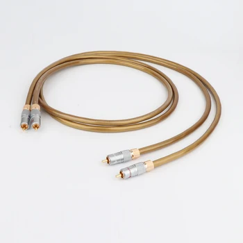 

Hifi Cardas Audio Cables Cardas HEXLINK GOLDEN 5C Audio Cable Amplifier CD DVD Player Speaker Nakamichi RCA Interconnect Cable