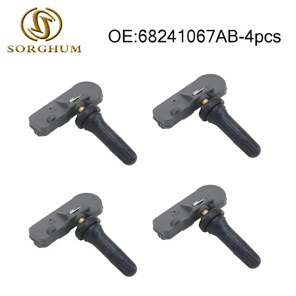 4 шт. OEM 56029398AB подходит для Chrysler Jeep Dodge TPMS датчики давления в шинах 68241067AB