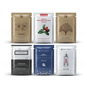

LINGXI Face Mask Whitening Moisturizing Anti Acne Pore Minimizer Mask Sheet Vitamin C Collagen Facial sheet For Face