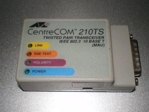 Конвертер центр COM AT-210T RJ45 в AUI для AT-210Ts совместимый mx20t 210t 210ts AUI трансивер 2511 250925222514 секундная стрелка