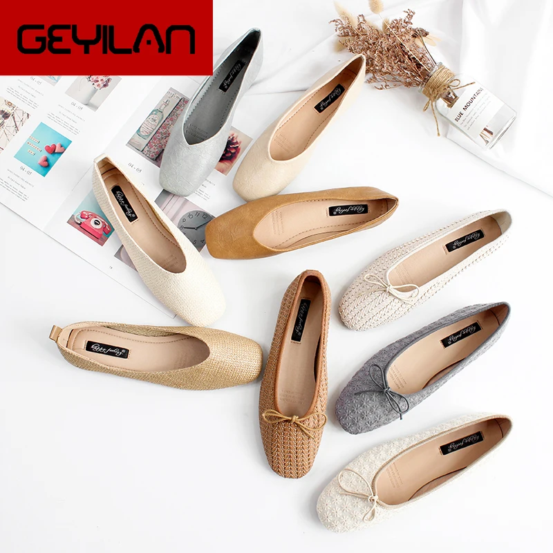

Office Shoes Women Sapato Feminino Shallow flats Artificial Leather casual Shoes Pure Color Single Shoes Zapatos Mujer 2019