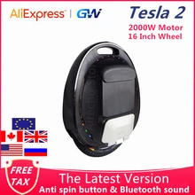 Новейший GotWay Tesla 2 самобалансирующийся электрический скутер 2000 Вт Мотор 84 в 1020WH 16 дюймов шина с Bluetooth звук скейтборд