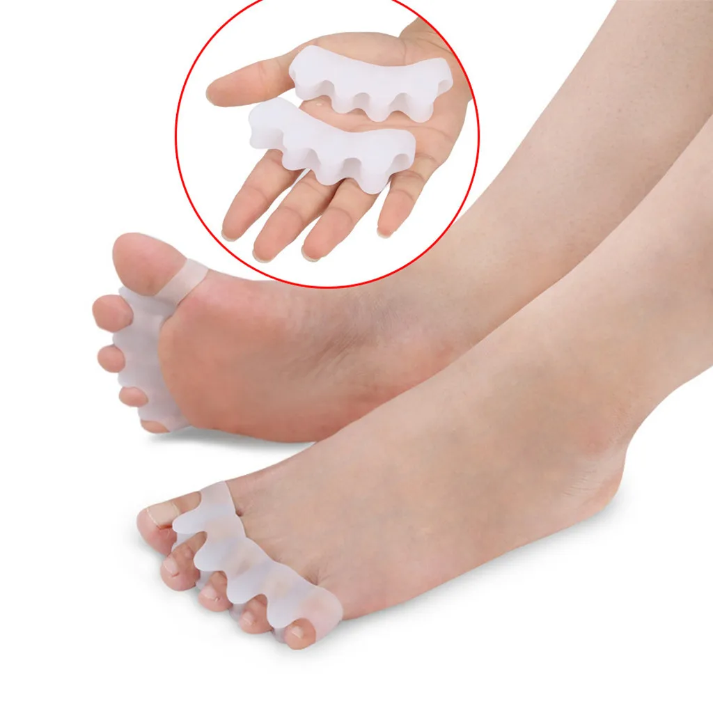 

High-quality Adjuster Bone Foot Care Sock Hallux Valgus Bow Leg Pedicure 2 Pairs Shoe Toe Spacer Corrector Toe Separator Aug