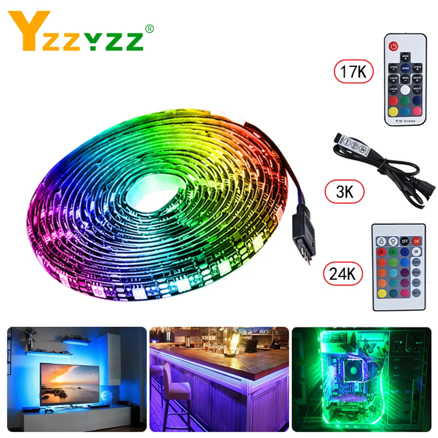 Светодиодная лента 5050 SMD RGB для подсветки телевизора неоновая лампа фосветильник