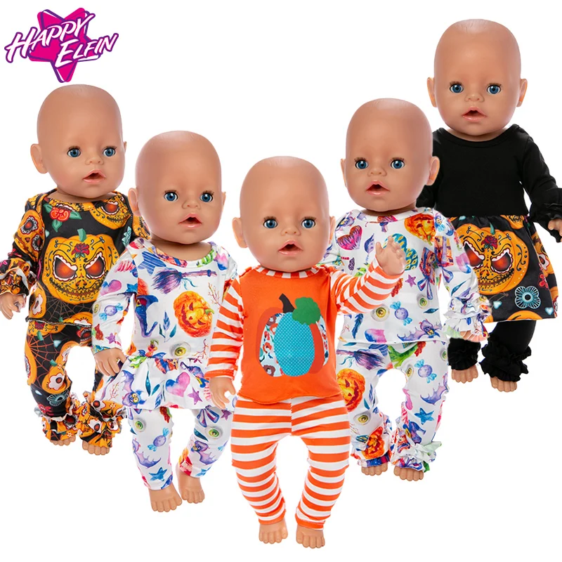 

2019 new Halloween clothes Suit For 43cm Baby Doll 43cm Doll Clothes