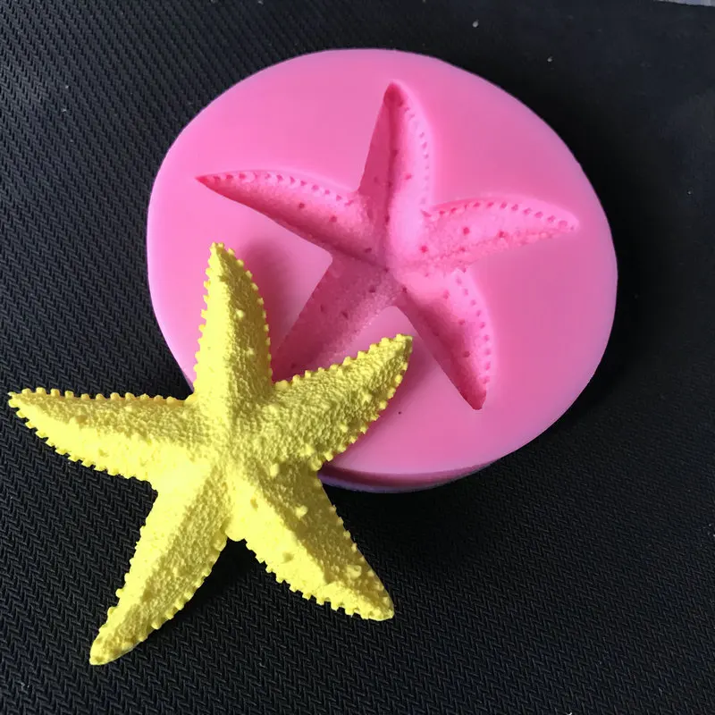 Animal Starfish Fudge Cake Decoration Fondant Mould Handmade Intelligence Development CHILDREN'S Clay Silicone Mould