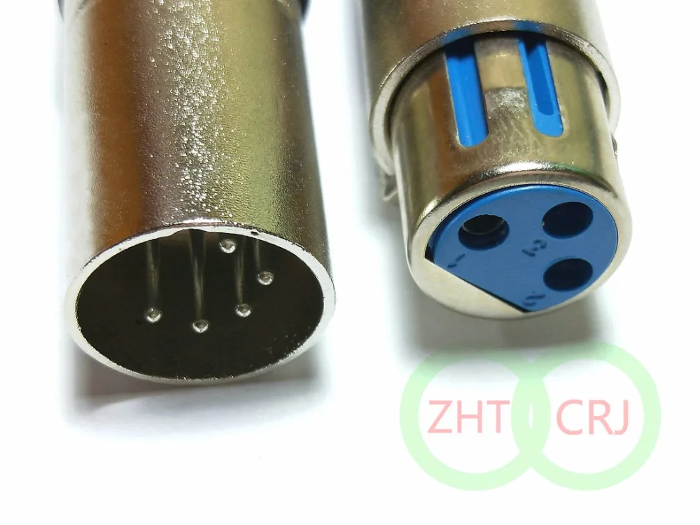 300 шт. XLR Сделано в Китае с 5-контактным штыревым до 3 Pin гнездовой разъем