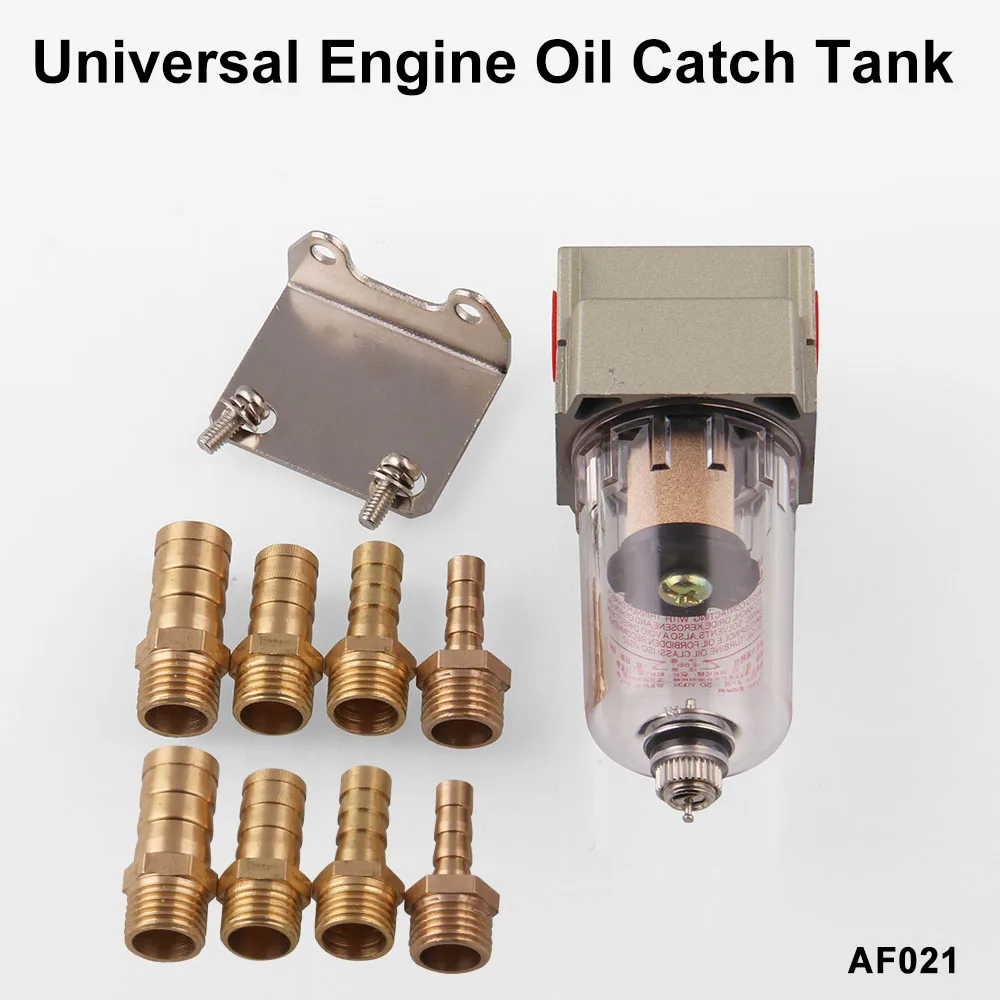 

Universal Auto Accessories Engine Oil Separator Catch Reservoir Tank can Filter out impurities