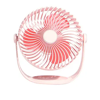 

Summer Mini Fan Large Battery Strong Wind Power USB Rechargeable Seven-inch Striped Fan Adjustable Portable Fans