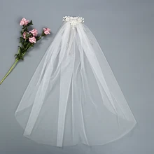 Wedding Vail Wedding Accessories Veil with Comb White/Ivory Bride Handmade Luxury Pearl Wedding Veils with Comb Bridal Veils