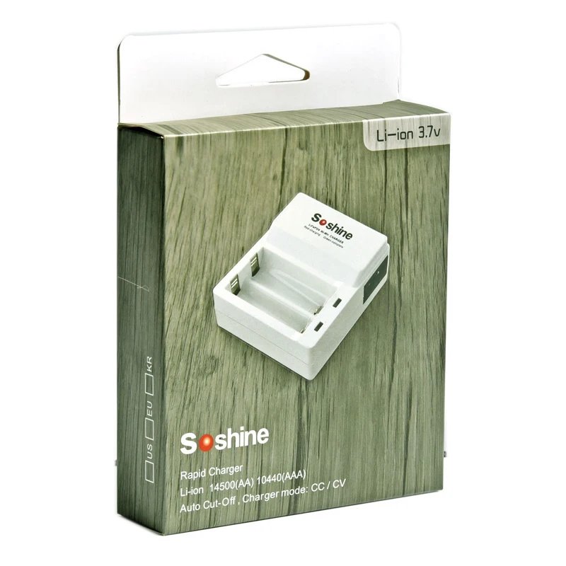 Soshine F7(Li) 3,7 V литий-ионный аккумулятор зарядное устройство для 14500/10440 AA/AAA