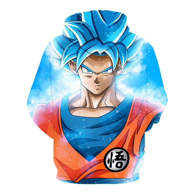 Dragon Ball Z Goku 3D Толстовка с капюшоном, пальто, мужские и женские свитшоты, 3D толстовки, пуловеры, верхняя одежда, куртка с капюшоном, спортивные костюмы, уличная толстовка с капюшоном