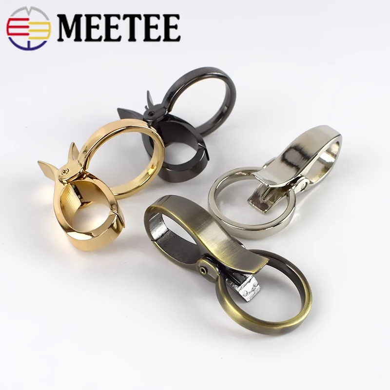Meetee 4/10 шт. ID25mm металлический клатч сумки пряжки Лобстер "сделай сам" собачий ошейник клип брелок-карабин аппаратной части аксессуар BF055