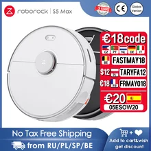 Roborock S5 Max Robot Vacuum Cleaner WIFI APP Control Automatic Sweep Carpet Dust Robotic Collector Mopping Sweeping for Home