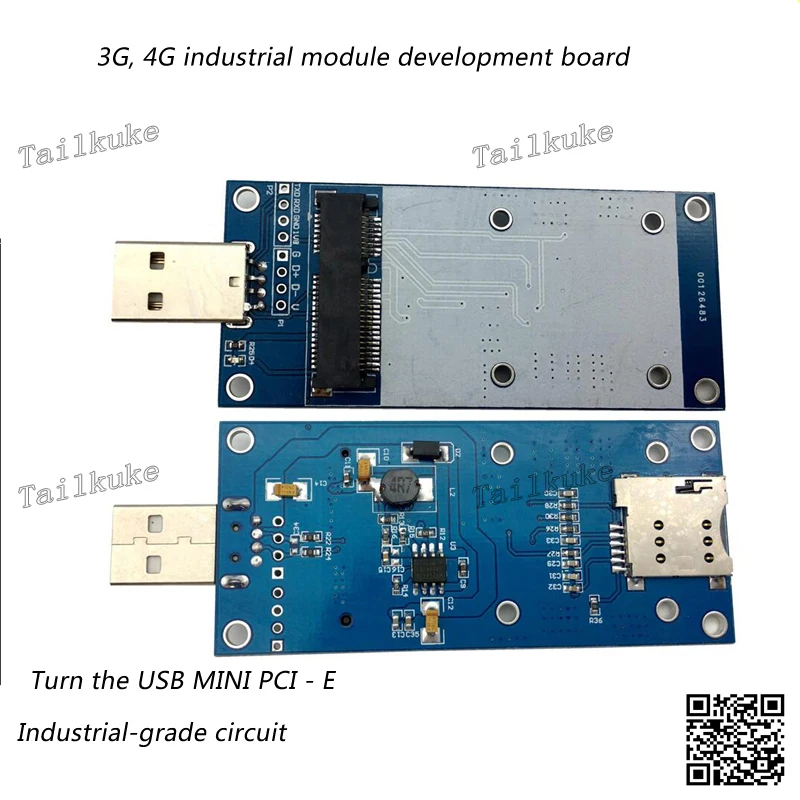 Плата разработки для модуля последовательного порта Minipci К USB-адаптеру 4G LTE EC20 Sim7600