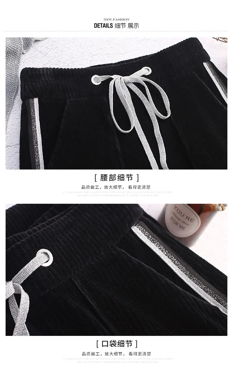 Pantalon femme mujer 2019 новые вельветовые широкие женские брюки-карго ремень для верхней одежды повседневные брюки OL