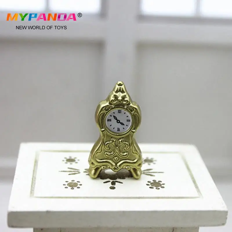 Mini Dollhouse Miniature Furniture Model Ornaments Retro Feel Good Doll Houses Small Clock | Игрушки и хобби