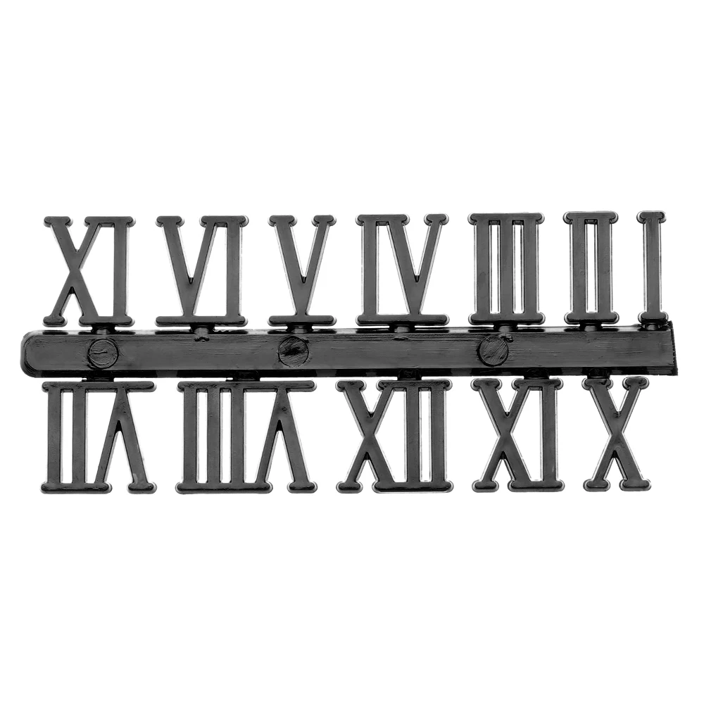 black roman numerals