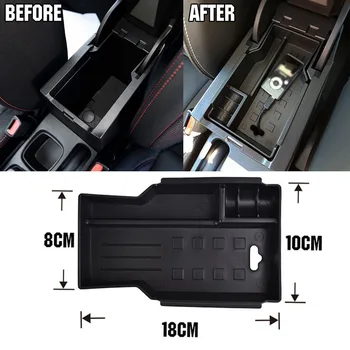 

Armrest Car Storage Box Console Holder For Suzuki SX4 S-Cross 2014-2017 Black Replacement