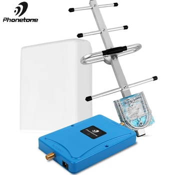 

4G LTE 800 Band 20 Mobile Phone Signal Amplifier Cell Booster 70dB LTE 800mhz Cellular Repeater 4G Booster & Panel +yagi Antenna