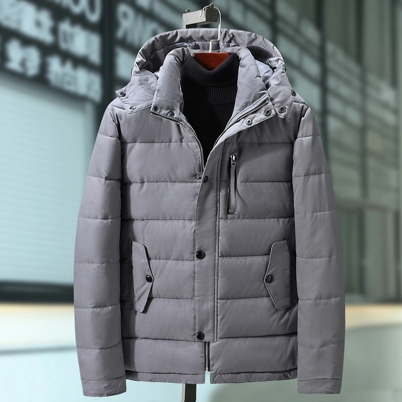New Arrival Top Polyester Thick Mens Winter Jackets Casacos Winter Large Size Coat To Increase Pad Jacket Middle-aged Warm
