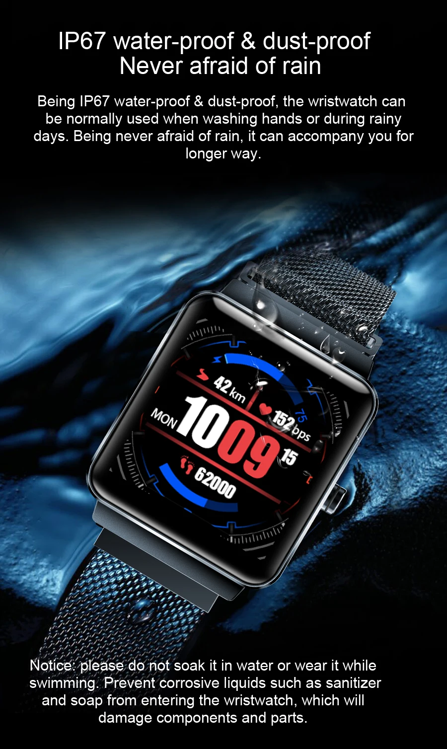 Смарт-часы H10, мужские, водонепроницаемые, пульсометр, умные часы, фитнес-трекер, iOS, Android, часы, кровяное давление, браслет