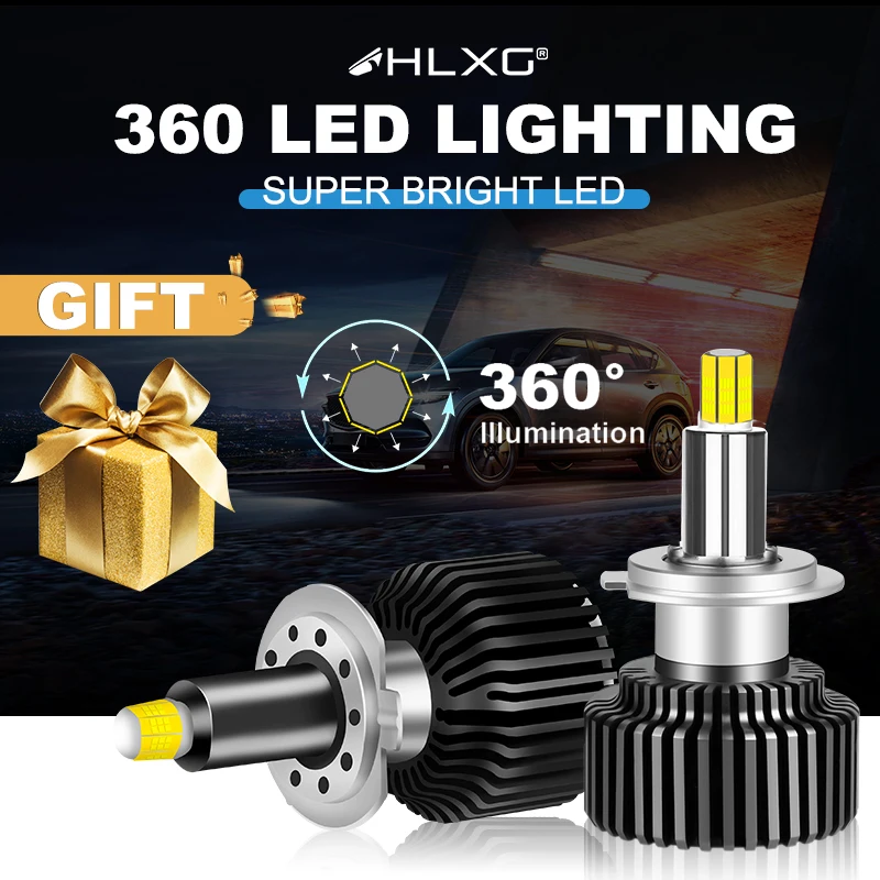 LED Car Lights hlxg 9012 HIR2 360 led Fog Lights H1 etc