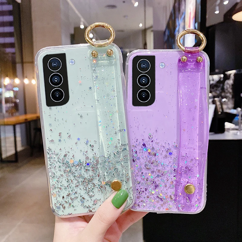 Bling Star Klare weiche Handyhülle für Samsung Galaxy S22 Ultra A12 A32 4G A52 A72 A13 A53 A73 S21 S20FE S10 Note 20_voghion.com