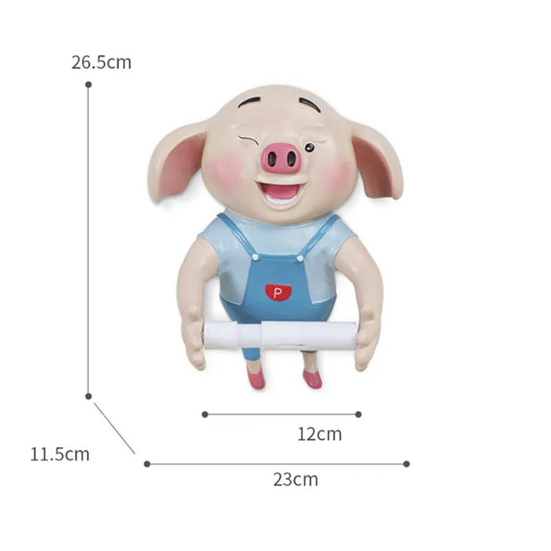 Poodle Art Sculpture Animals Statue Dog Wall Hanging Tissue Holder Washroom Wall Home Decor Roll Paper Tissue Box Holder R3142