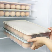 1 шт. 24 яйца держатель прозрачный космический ящик для хранения яиц контейнер для яиц органайзер для холодильника коробка для ресторана