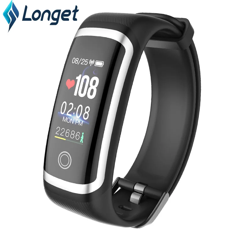 Смарт браслет Longet M4 с пульсометром оксиметром фитнес трекером Bluetooth мужские