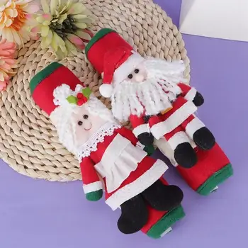 

Christmas Decorations For Home Refrigerator Door Handle Cover Kitchen Appliances Glove Protector Xmas Handle Cover