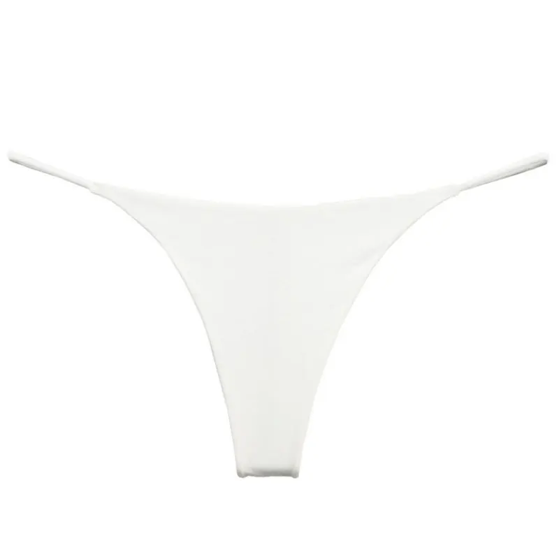 Seamless Sexy Underwear Low Waist G-String Women Fashion Pure Color Thong Breathable Thin Comfortable Panties Black White Red