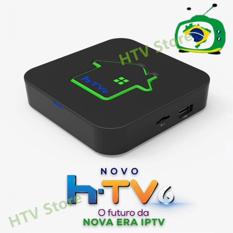 H6 H tv 6 коробка HTV 6 Бразилия H tv 5 коробка H tv 5 коробка IP tv Бразильский Португальский ТВ Интернет потоковая коробка Live Filmes по требованию tv