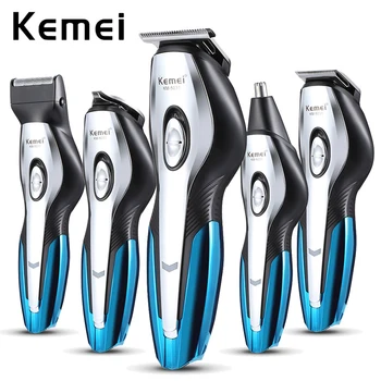 

Kemei 6 in 1 Hair clipper Men Electric Beard Nose Hair Trimmer Professional Haircut Razor Barber Hair Cutting Shaving Machine