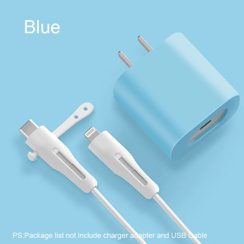 Cable Protector For iPhone 12 Fast Charging 18/20W Charger Head Protector USB Data Cable Line Protection Sleeve Cable Protective usb transfer cable Cables & Adapters