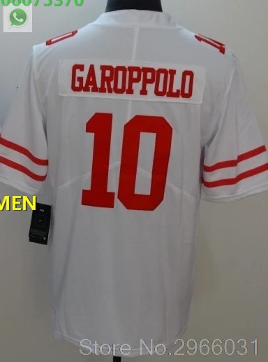 А+++ Качественная мужская футболка для взрослых 10 Jimmy Garoppolo 16 Joe Монтана Карлос 28 Hyde 49ers