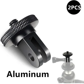 Aluminum Alloy 1/4 inch Mini Tripod Adapter Mount for GoPro Hero 8 7 6 5 4 Black Sjcam M10 Xiaomi Yi 4K Eken Go Pro Accessory 1