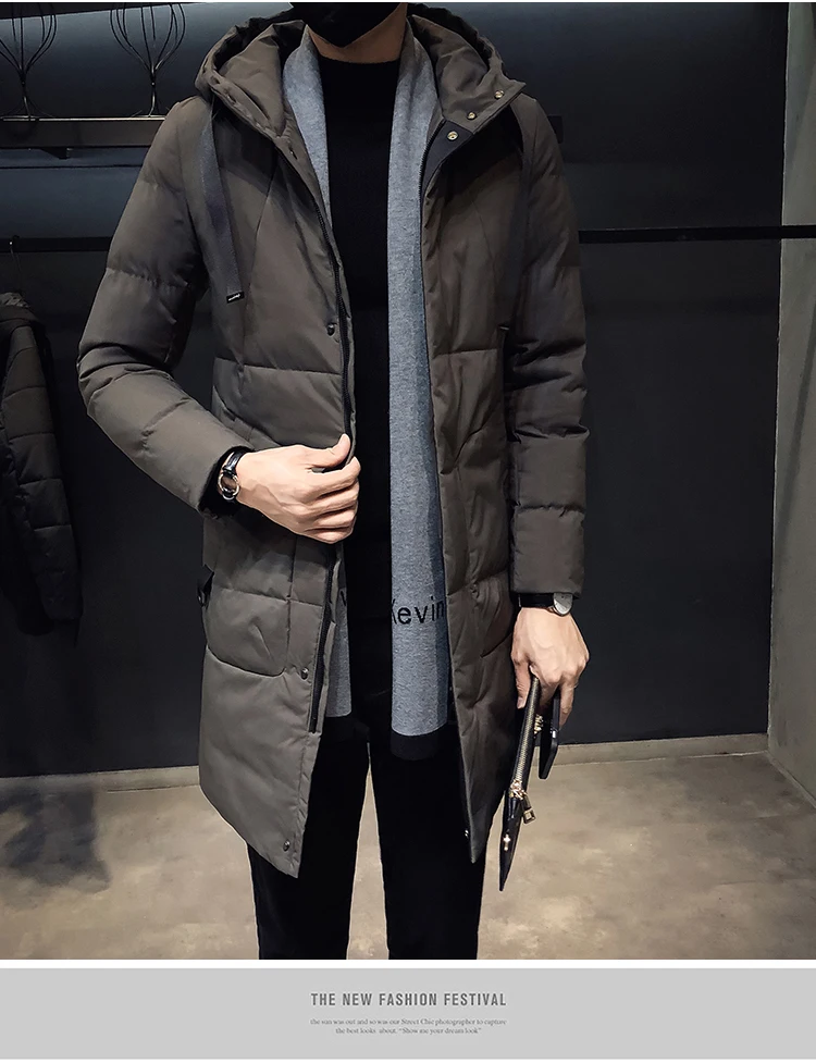Wood-My18384-w100 из парчи, полиэстер, Толстое Зимнее хлопковое пальто для мужчин