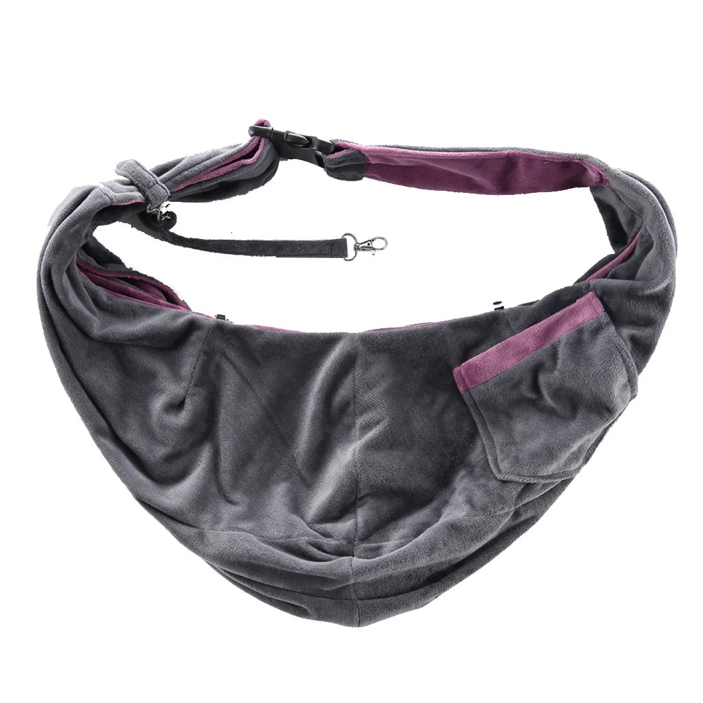 Dark Gray Pet Слинг Сумка Регулируемый, для собак, кошек Малый Pet сумка с ремнем через плечо сумка-тоут снаружи дорожная сумка для ходьбы и приключений - Цвет: Dark Gray