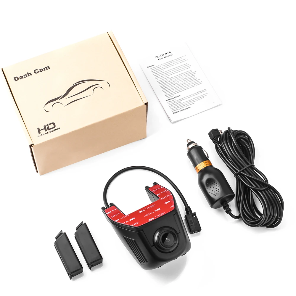 Full HD 1080P Автомобильный видеорегистратор Встроенный WiFi 160 градусов широкоугольная приборная панель камера автомобиль камера для приборной панели с g-сенсором, циклическая запись 5
