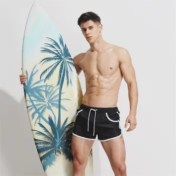 

2019 Mens Board Shorts Slim Fit Quick Dry Short Swim Trunks with Pockets Many Styles
