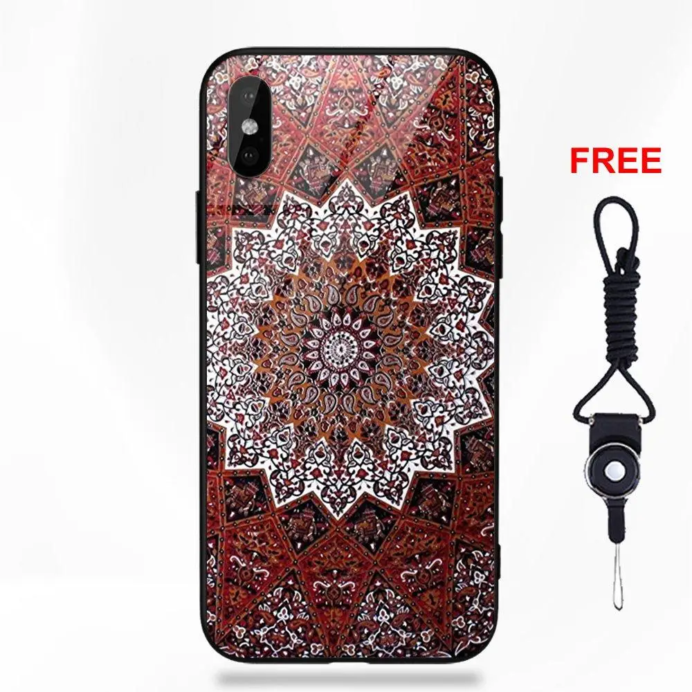 В этническом стиле ретро богемский гобелен с принтом для Apple IPhone X XS Max XR 5 5C 5S SE 6 6S 7 8 Plus