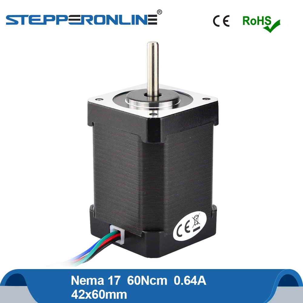 

High Torque Nema17 Stepper Motor 60mm Nema 17 Step Motor 60Ncm 0.64A 4-lead for 3D Printer Extruder Motor