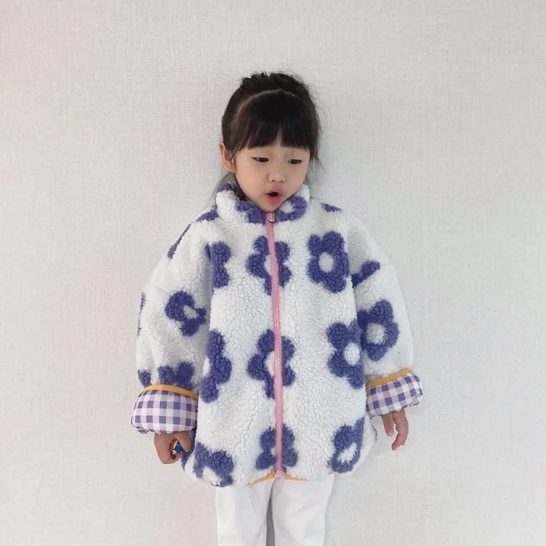 Girls Winter Jacket 21 Winter New Children's Down Jacket Double-Sided Girls Winter Jacket Baby Clothes Girls Children's Clothing